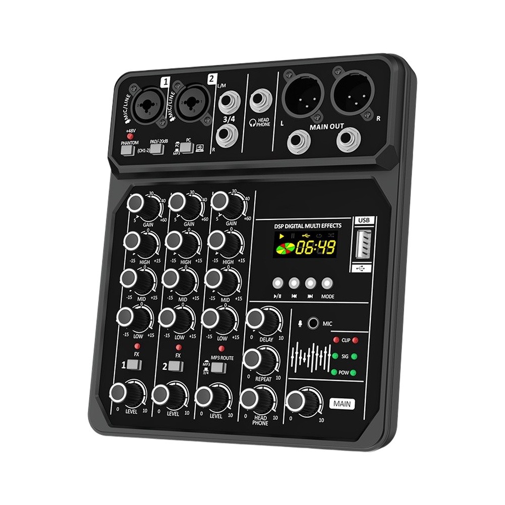 Portable 4-Channel Audio Mixer - Audio And Music Mixer ulasan dan harga